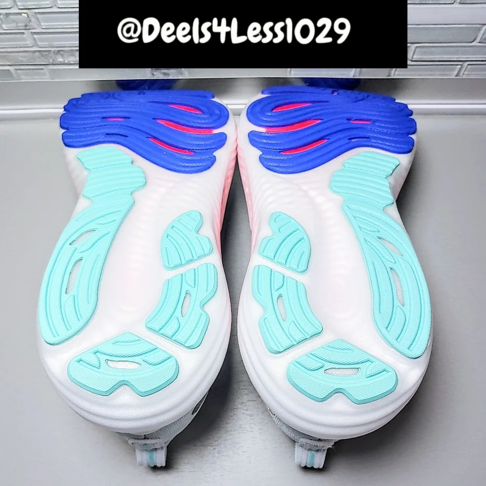 Brooks Glycerin 22 Running Womens White Amparo Blue Pink - Picture 6 of 6